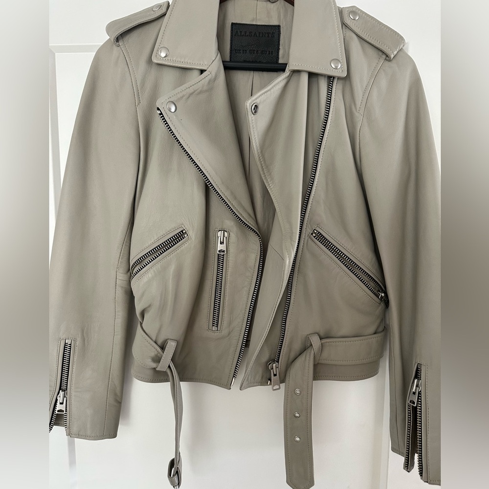 AllSaints Balfern Leather Jacket - NEVER WORN